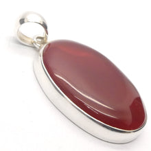 Load image into Gallery viewer, Carnelian Pendant | Oval Cabochon | 925 Sterling Silver | Good Colour &amp; translucency | Creativity Focus | Crystal Heart Melbourne Australia est 1986 |