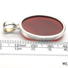 Load image into Gallery viewer, Carnelian Pendant | Oval Cabochon | 925 Sterling Silver | Good Colour &amp; translucency | Creativity Focus | Crystal Heart Melbourne Australia est 1986 |
