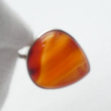 Load image into Gallery viewer, Carnelian Pendant | Small Heart Teardop | 925 Sterling Silver | Good Colour &amp; translucency | Crystal Heart Melbourne Australia est 1986 |