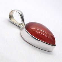 Load image into Gallery viewer, Carnelian Pendant | Small Heart Teardop | 925 Sterling Silver | Good Colour &amp; translucency | Crystal Heart Melbourne Australia est 1986 |