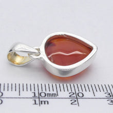 Load image into Gallery viewer, Carnelian Pendant | Small Heart Teardop | 925 Sterling Silver | Good Colour &amp; translucency | Crystal Heart Melbourne Australia est 1986 |