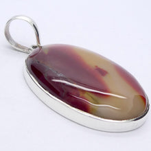 Load image into Gallery viewer, Carnelian Agate Pendant | Oval Cabochon | Organic patterning | 925 Sterling Silver | Good Colour &amp; translucency | Crystal Heart Melbourne Australia est 1986 |