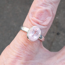 Load image into Gallery viewer, Morganite Ring | Faceted Oval | 925 Sterling Silver | Pink Beryl | US Size 6.5 | AUS M1/2 | Divine Love | Libra Stone | Crystal Heart Melbourne est 1986