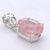 Morganite Pendant  | Faceted Oval | 925 Sterling Silver | Pink Beryl | Divine Love | Libra Stone | Crystal Heart Melbourne est 1986