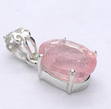 Load image into Gallery viewer, Morganite Pendant  | Faceted Oval | 925 Sterling Silver | Pink Beryl | Divine Love | Libra Stone | Crystal Heart Melbourne est 1986