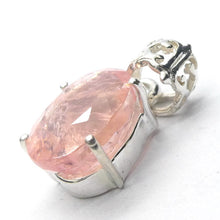Load image into Gallery viewer, Morganite Pendant  | Faceted Oval | 925 Sterling Silver | Pink Beryl | Divine Love | Libra Stone | Crystal Heart Melbourne est 1986