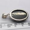 Golden Pyrites in Black Basalt Pendant | 925 Sterling Silver Setting | Heart Shield Protect | Prosperity | Practical Intuition | Crystal Heart Melbourne est 1986