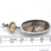 Red Rutilate Smoky Quartz Pendant | Faceted Citrine Accent | 925 Sterling Silver | Crown Chakra | New Directions | Prosperity | Genuine Gems from Crystal Heart Australia since 1986