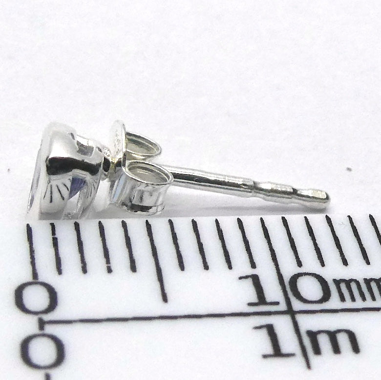 Tanzanite Gemstone Stud Earrings | Faceted Trilliants | AA Grade | Achieve your spiritual potential  | Genuine Gems from Crystal Heart Melbourne since 1986