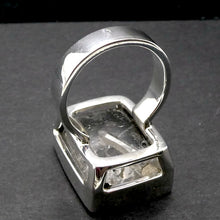 Load image into Gallery viewer, Manifestation Quartz Ring | Deep Oblong | 925 Silver | US Size 9.5 | AUS S 1/2 | nice enclosed point | Genuine Gems from Crystal Heart Australia since 1986