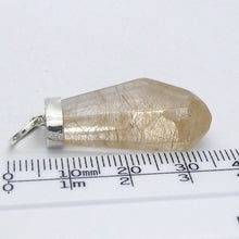 Load image into Gallery viewer, Rutilated Quartz Pendant | Angels Hair | Polished Freeform | 925 Sterling Silver | Crown | New Directions | Genuine Gems from Crystal Heart Australia since 1986