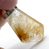 Rutilated Quartz Pendant | Angels Hair | Polished Freeform | 925 Sterling Silver | Crown | New Directions | Genuine Gems from Crystal Heart Australia since 1986