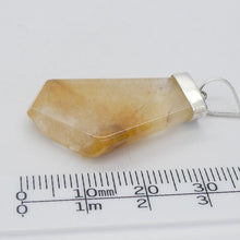 Load image into Gallery viewer, Rutilated Quartz Pendant | Angels Hair | Polished Freeform | 925 Sterling Silver | Crown | New Directions | Genuine Gems from Crystal Heart Australia since 1986