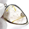 Rutilated Quartz Pendant | Bright Gold Rutile | Smoky Quartz | 925 Sterling Silver | Crown Chakra | New Directions | Prosperity | Crystal Heart Australia est 1986