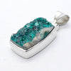 Natural Dioptase Pendant | Druzy Oblong | 925 Sterling Silver  | Joyful Heart | Scorpio | Saggittarius | Virgo | Crystal Heart Melbourne Australia since 1986