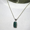 Natural Dioptase Pendant | Druzy Oblong | 925 Sterling Silver  | Joyful Heart | Scorpio | Saggittarius | Virgo | Crystal Heart Melbourne Australia since 1986