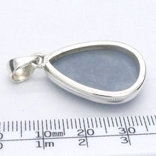 Load image into Gallery viewer, Angelite Pendant | Cabochon Teardrop | 925 Sterling Silver | Light Blue Stone | Peaceful and Soothing | Wholesomeness and Contentment | Allowing Deep Healing and Intuitive or Angelic connection | Genuine gems from Crystal Heart Melbourne Australia since 1986
