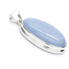 Angelite Pendant | Cabochon Oval | 925 Sterling Silver | Light Blue Stone | Peaceful and Soothing | Wholesomeness and Contentment | Allowing Deep Healing and Intuitive or Angelic connection | Genuine gems from Crystal Heart Melbourne Australia since 1986
