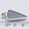 Angelite Pendant | Cabochon Triangle | 925 Sterling Silver | Light Blue Stone | Peaceful and Soothing | Wholesomeness and Contentment | Allowing Deep Healing and Intuitive or Angelic connection | Genuine gems from Crystal Heart Melbourne Australia since 1986
