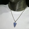 Angelite Pendant | Cabochon Triangle | 925 Sterling Silver | Light Blue Stone | Peaceful and Soothing | Wholesomeness and Contentment | Allowing Deep Healing and Intuitive or Angelic connection | Genuine gems from Crystal Heart Melbourne Australia since 1986
