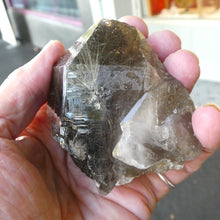 Load image into Gallery viewer, Rutilated Smoky Quartz Specimen | Bright Gold Rutile | Mellow Smoky Quartz | Crown Chakra | New Directions | Prosperity | Crystal Heart Australia est 1986