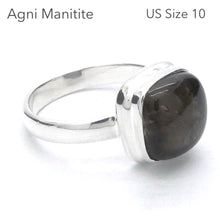 Load image into Gallery viewer, Agni Manitite Ring, Raw &amp; Polished, Sterling Silver, US Size 10
