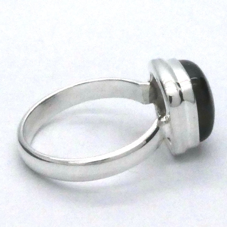 Agni Manitite Ring, Raw & Polished, Sterling Silver, US Size 10