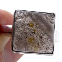 Load image into Gallery viewer, Agni Manitite Ring | Cabochon Top, Raw Underneath | 925 Sterling Silver | Open back | US 11 | AUS Size V1/2 | Genuine Gems from Crystal Heart Melbourne Australia since 1986