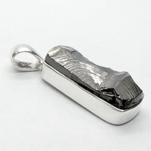 Load image into Gallery viewer, Shungite Pendant, Long Oblong, Raw Surface, 925 Sterling Silver