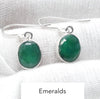 Emerald Hook Earrings | Faceted ovals | 925 Sterling Silver | Creative Joy | Wisdom of the Heart | Genuine gems from Crystal Heart Melbourne Australia since 1986