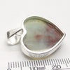Aquaprase Pendant | Heart Cabochon | 925 Sterling Silver | Revitalise and calm emotions and commuincation | Genuine Gemstones from Crystal Heart Melbourne Australia since 1986