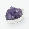Amethyst Pendant | Druzy Heart| 925 Sterling Silver | Genuine Gems from Crystal Heart Melbourne Australia since 1986