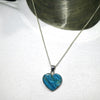 Peruvian Opalina Pendant | Heart Cabochon | 925 Sterling Silver | Uplift & protect Heart | Connect Heaven & Earth | Peaceful Power | Spiritual Silence  Creativity | Genuine Gems from Crystal Heart Melbourne Australia since 1986