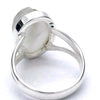 Green Tourmaline in Clear Quartz Ring | Oval Cabochon | Natural | US Size 8.5 | AUS Size LQ/2 | 925 Sterling Silver | Crystal Heart Melbourne Australia since 1986