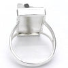 Green Tourmaline in Clear Quartz Ring | Oblong Cabochon | Raw Surface | US Size 9 | AUS Size R1/2 | 925 Sterling Silver | Crystal Heart Melbourne Australia since 1986