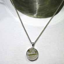 Load image into Gallery viewer, Green Tourmaline in Quartz Pendant, 925 Sterling Silver