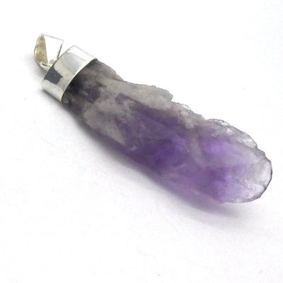 Amethyst Pendant | Raw Crystal Point | Bahia Brazil | Dragons Tooth | Meditative & inspirational | Genuine Gems from Crystal Heart Melbourne Australia est 1986