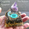 Orgonite Pyramid, Nubian Form with Amethyst Ball