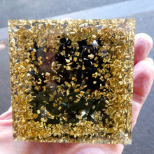 Load image into Gallery viewer, Orgonite Pyramid, Nubian Form with Amethyst Ball