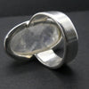 Rainbow Moonstone Ring | Oval Cabochon | Ghost Blue Flash | 925 Sterling Silver | Bezel Set | US Size 6.5 | AUS Size M1/2 |Crystal Heart Melbourne 1986