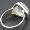 Rainbow Moonstone Ring | Oval Cabochon | Ghost Blue Flash | 925 Sterling Silver | Bezel Set | US Size 8.75 | AUS Size R | Crystal Heart Melbourne est 1986