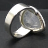 Rainbow Moonstone Ring | Teardrop Cabochon | Blue Flash | 925 Sterling Silver | Bezel Set | US Size 8.5 | AUS Size Q1/2 | Crystal Heart Melbourne est 1986