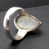 Rainbow Moonstone Ring | Marquis Cabochon | Blue Flash | 925 Sterling Silver | Bezel Set | US Size 8.25 | AUS Size Q | Crystal Heart Melbourne est 1986