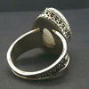 Rainbow Moonstone Ring | Teardop |  Blue Flash | 925 Sterling Silver | Intricate detail | Bezel Set | US Size 8.5 | AUS Size Q1/2 | Crystal Heart Melbourne est 1986