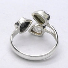 Load image into Gallery viewer, Moldavite Ring, Campo de Cielo Meteorite, Herkimer Diamond | Natural Green Obsidian | Cosmic Connection | Heart Transformation | Crystal Heart Melbourne Australia est 1986