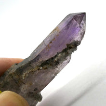 Load image into Gallery viewer, Natural long Amethyst point  | Zimbabwe | Grounding and Spiritual | Shaman Stone | Bridge the worlds | Empowering | Genuine Gemstones from Crystal Heart Melbourne Australia since 1986