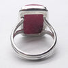 Rhodonite Ring | Deep Pink with Black Veins | Oblong Cabochon | US Size 6 | AUS L1/2 | 925 Sterling Silver | Emotionally healing & grounding | Crystal Heart Melbourne Australia est 1986