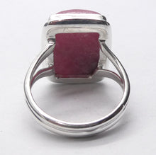 Load image into Gallery viewer, Rhodonite Ring | Deep Pink with Black Veins | Oblong Cabochon | US Size 6 | AUS L1/2 | 925 Sterling Silver | Emotionally healing &amp; grounding | Crystal Heart Melbourne Australia est 1986