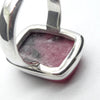 Rhodonite Ring | Deep Pink with Black Veins | Oblong Cabochon | US Size 6.5 | AUS M1/2 | 925 Sterling Silver | Emotionally healing & grounding | Crystal Heart Melbourne Australia est 1986