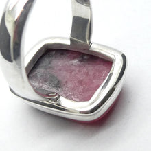 Load image into Gallery viewer, Rhodonite Ring | Deep Pink with Black Veins | Oblong Cabochon | US Size 6.5 | AUS M1/2 | 925 Sterling Silver | Emotionally healing &amp; grounding | Crystal Heart Melbourne Australia est 1986